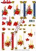 Knipvel - 3D - Le Suh - Kerstster met Kaarsen. KV-SUH-4169.947