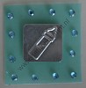 Embellishment - Metalen Drinkfles op Transparant Blauw/groen Plaatje - BEL69699