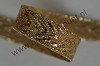 Lint - 10mm - Goud met Goud Visgraat Motief