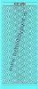 Stickervel - XP - Gevlochten Randjes - Turquoise-Goud
