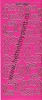 Stickervel - Hoekjes - Fuchsia-Goud
