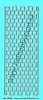 Stickervel - Randjes - Turquoise-Goud