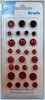 Splitpennen (brads/paper fasteners) - Sierlijke Rondjes Rood - Joy Crafts - 6030-0002