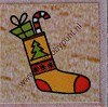 Stempel - Kerstsok - 2 cm - Aladine
