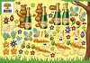 3D Knipvel - Forest Friends - Beertje en Konijn - CD10023