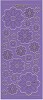 Stickervel - Bloemen - Paars-Goud