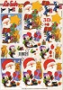 3D Knipvel - Le Suh - Kerstman met Eland en Pinguin - 777.103