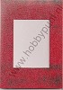 Paspartout-Kaart - A6 - Rechthoek Rood Holografisch - Verhaak