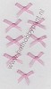 Mini Strikjes - Roze met Zilver