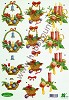 3D - Knipvel - Klaver Vier - Kerst - 4130