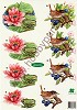 3D - Knipvel - Klaver Vier - Bloemen en Dieren - 4108