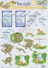 3D - Knipvel - Studio Light - Sea Sight - Schildpadden en vissen STAPSS07