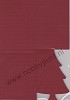 Passe-Partout Kaart - Romak - Kerstboom - Rood