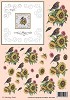 3 D-Knipvel (Stitching Sheets) - Zonnebloem met vogel