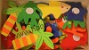 Vakantie mini houten stickers - Versie Krab - Crea Motion - BH89299
