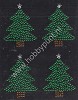 Plaksteentjes Merry Christmas - Crystals and Gems - XM05