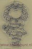 Clear Stamp - Bambinie - Leane Creatief - Flower Girl - B002 - 55.7650