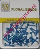 Splitpennen (brads) - Floral Glitter Brads - Purple - Nellie Snellen - FLP-GB 008