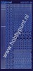 Hobbydots - Stickervel - Mirror Blue - Serie 11
