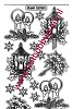 Stickervel - Kerstafbeeldingen - Zilver Transparant - MD 357001