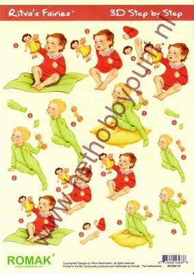 Knipvel 3D - Romak - Jongen en Meisje - Rivita`s Fairies - P0-300-15