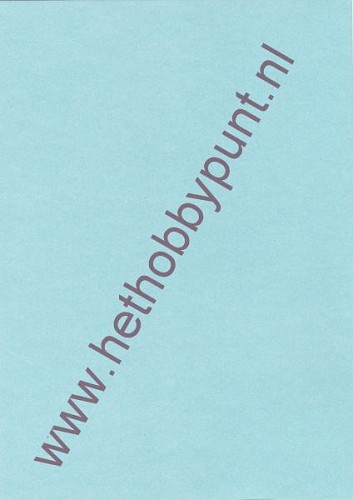 A4 Karton - Satijn - Kleur: Baby Blauw - Romak - 200 gram