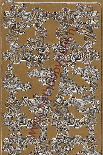 Stickervel - Hoekjes - Goud