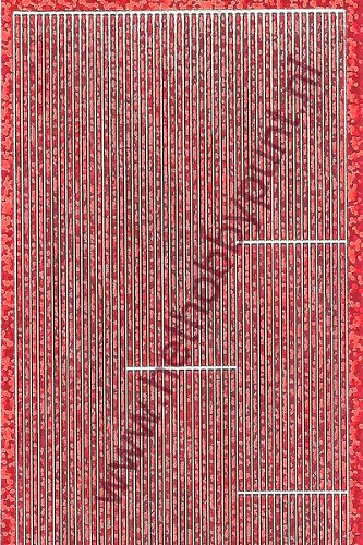 Stickervel - Hologram Randen - Rood