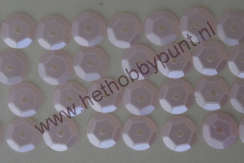 Pailletten - Rond met Diamantvorm - Baby Roze