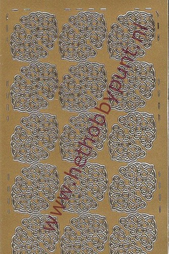 Stickervel -  Hoekjes - Goud
