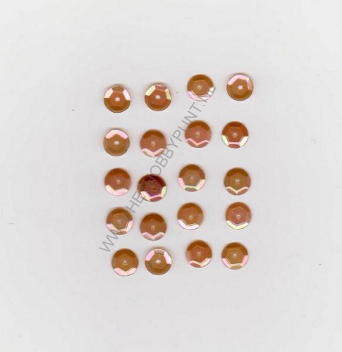 Pailletten - Rond met Diamantvorm -  Bruin