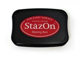 Stazon inktkussen - voor niet-poreuze oppervlakken - Blazing Red - SZ-21