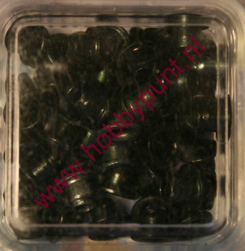 Eyelets - Hobby & Crafting Fun - Round - Black - 5 mm - 12043-4316