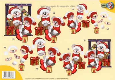 Knipvel Creddy World - Card Deco - Kerst - CW10011