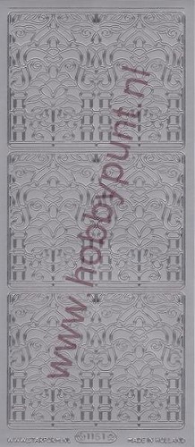 Stickervel - Starform - Ornamenten - 1151Zilver
