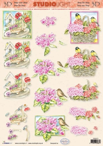 stappenvel Koolmeesjes en bloemen