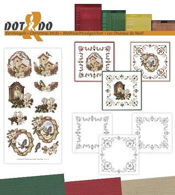 Hobbydots - Dot en Do Set - Amy Design - Kerstvogels - Dodo-039