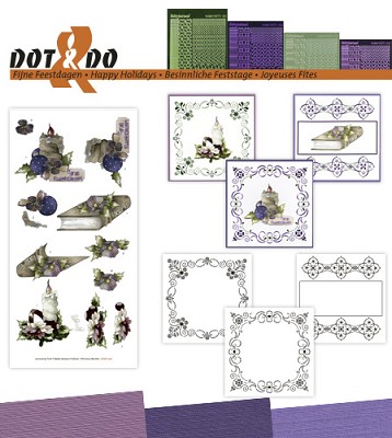 Hobbydots - Dot en Do Set - Marieke - Fijne Feestdagen - Dodo038