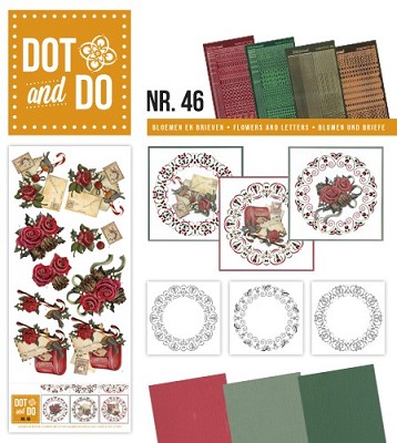 Hobbydots - Dot en Do 46 - Amy Design - Bloemen en Brieven - Dodo-046