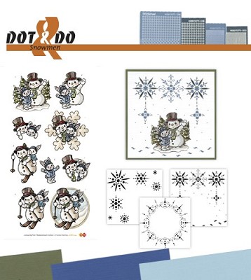 Hobbydots - Dot en Do Set - Yvonne Creations Snowmen - Dodo-024